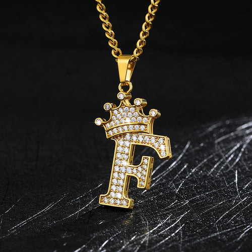 Load image into Gallery viewer, Zircon Alphabet Necklace
