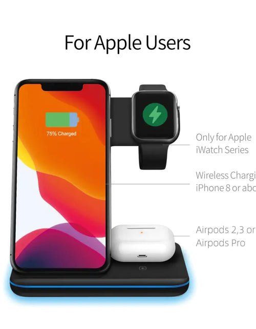 Load image into Gallery viewer, 3 in 1 Wireless Charger 15W
