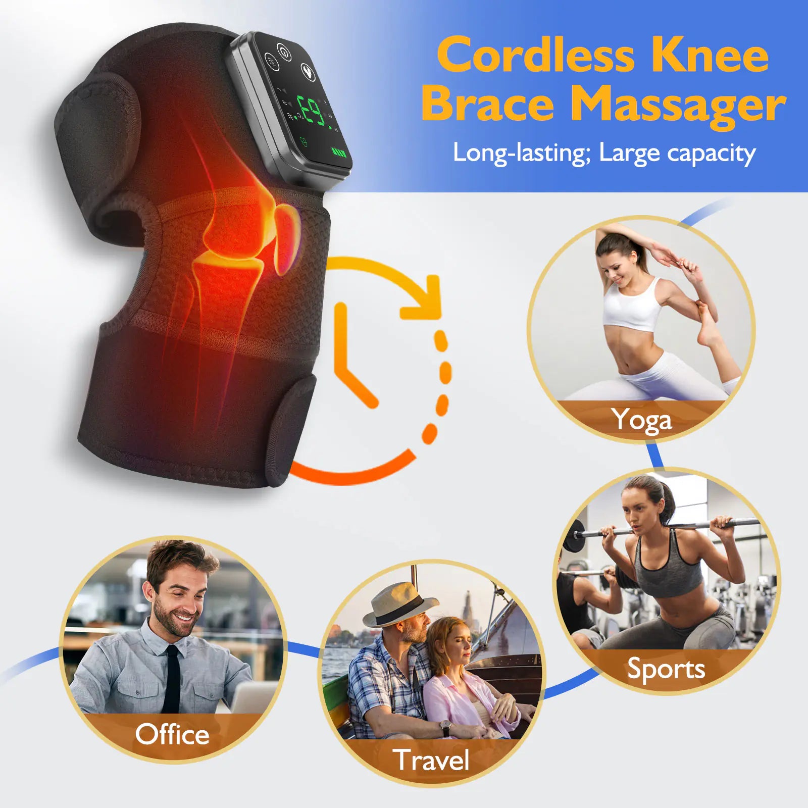 Cordless Heated Knee Massager