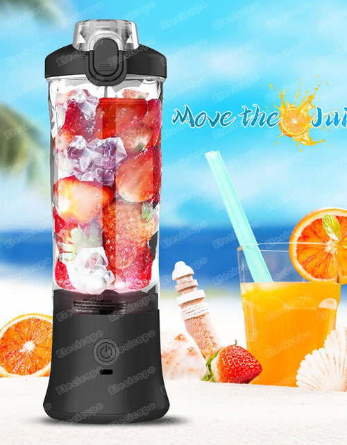 Load image into Gallery viewer, Portable Electric Juicer Fruit Mixers 600ML Blender with 4000mAh USB Rechargeable Smoothie Mini Blender Multifunction Machine
