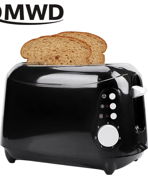 Load image into Gallery viewer, DMWD Electric Toaster Automatic Bread Baking Machine Toast Sandwich Grill Oven Maker 2 Slices Household For Breakfast 900W UK
