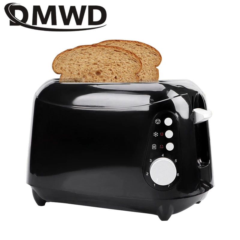 DMWD Electric Toaster Automatic Bread Baking Machine Toast Sandwich Grill Oven Maker 2 Slices Household For Breakfast 900W UK