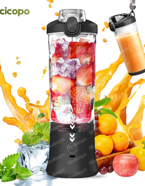 Load image into Gallery viewer, Portable Electric Juicer Fruit Mixers 600ML Blender with 4000mAh USB Rechargeable Smoothie Mini Blender Multifunction Machine
